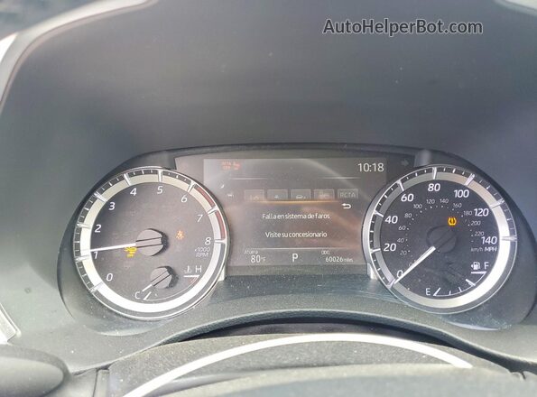 5TDKDRAHXPS004991 2023 TOYOTA HIGHLANDER Red ხელსაწყოთა პანელის ხედი