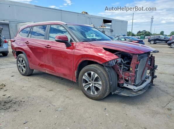 5TDKDRAHXPS004991 2023 TOYOTA HIGHLANDER Red წინა მარჯვენა