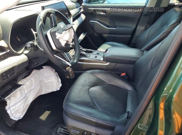 5TDKDRAHXPS503161 2023 TOYOTA HIGHLANDER Green Սալոնի դիմացի տեսք