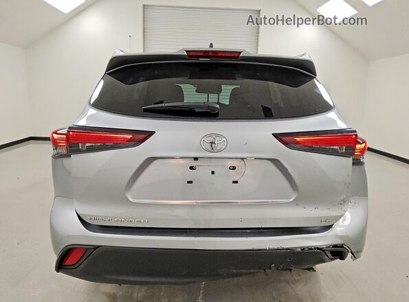 5TDKDRAHXSS550716 2025 TOYOTA HIGHLANDER Silver Rear view