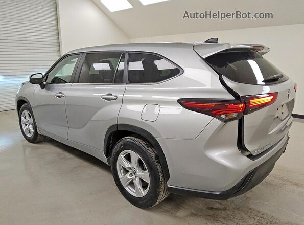 5TDKDRAHXSS550716 2025 TOYOTA HIGHLANDER Silver Rear left