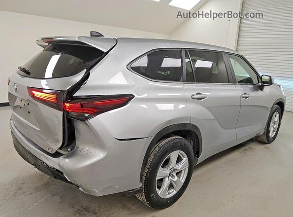 5TDKDRAHXSS550716 2025 TOYOTA HIGHLANDER Silver Rear right
