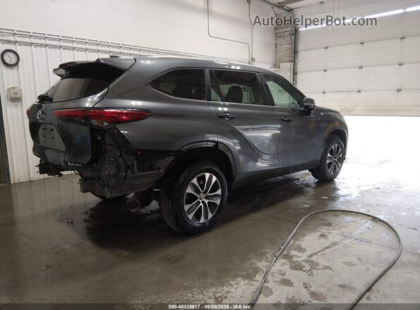 5TDKDRBH0PS042082 2023 TOYOTA HIGHLANDER Gray Rear right