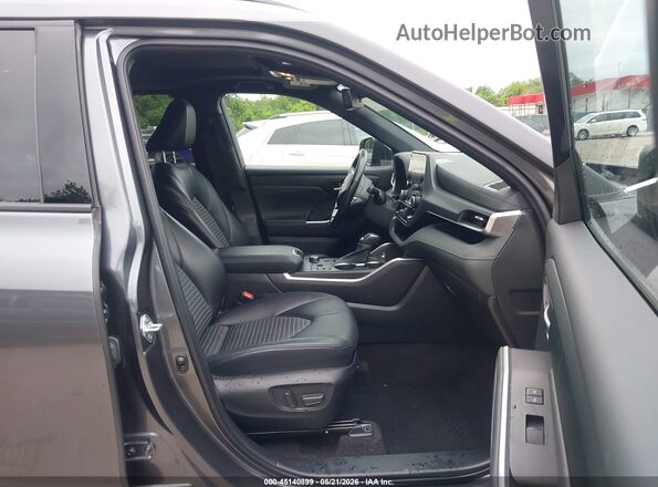 5TDKDRBH2PS507641 2023 TOYOTA HIGHLANDER Gray Widok wnętrza z przodu