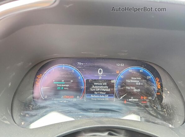5TDKDRBH2SS586611 2025 TOYOTA HIGHLANDER White Вид щитка приладів
