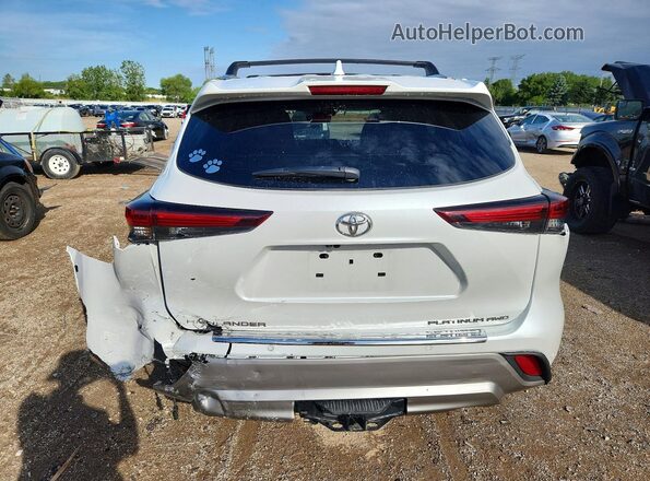 5TDKDRBH2SS586611 2025 TOYOTA HIGHLANDER White Вид ззаду