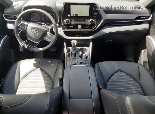 5TDKDRBH2SS590500 2025 TOYOTA HIGHLANDER Black Вид панелі приладів