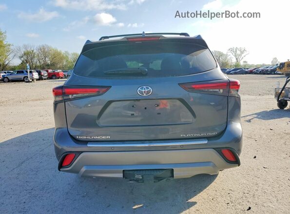 5TDKDRBH3SS580929 2025 TOYOTA HIGHLANDER Gray Vista trasera