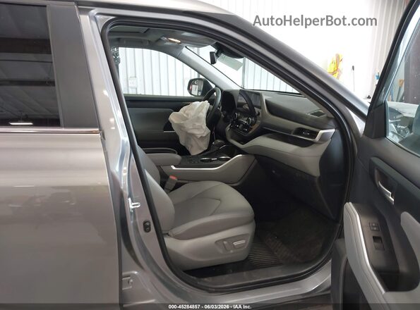 5TDKDRBH3SS593602 2025 TOYOTA HIGHLANDER Gray Սալոնի դիմացի տեսք