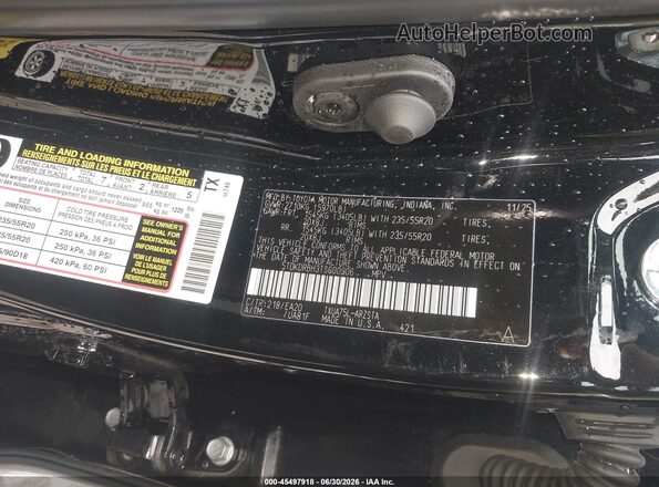 5TDKDRBH3TS600906 2026 TOYOTA HIGHLANDER Черный Вид подкапотного пространства