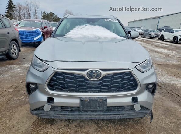 5TDKDRBH4PS031571 2023 TOYOTA HIGHLANDER Silver Front view