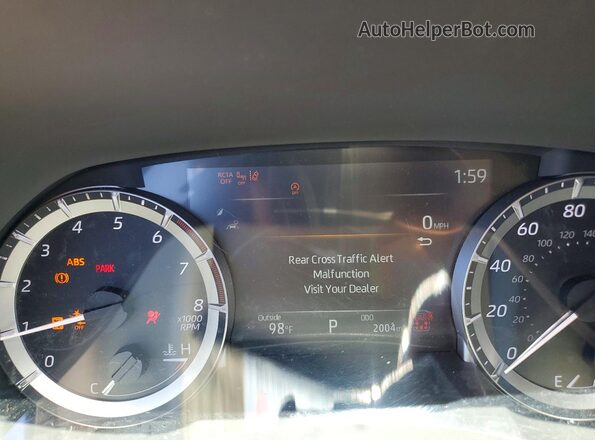 5TDKDRBH4TS609579 2026 TOYOTA HIGHLANDER Black ხელსაწყოთა პანელის ხედი