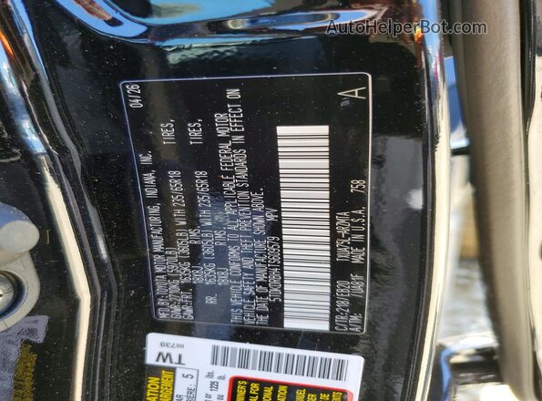 5TDKDRBH4TS609579 2026 TOYOTA HIGHLANDER Black VIN კოდის სტიკერის ხედი