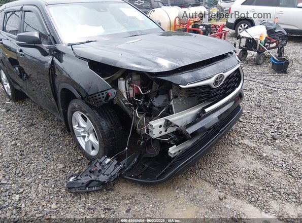 5TDKDRBH5PS523820 2023 TOYOTA HIGHLANDER Black Դիմացի տեսք