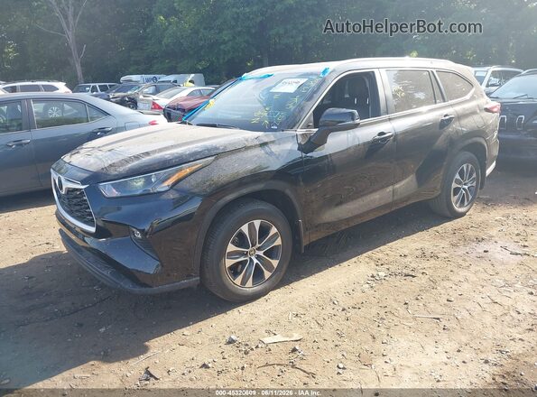 5TDKDRBH5PS526345 2023 TOYOTA HIGHLANDER Black Vista tres cuartos delantera izquierda