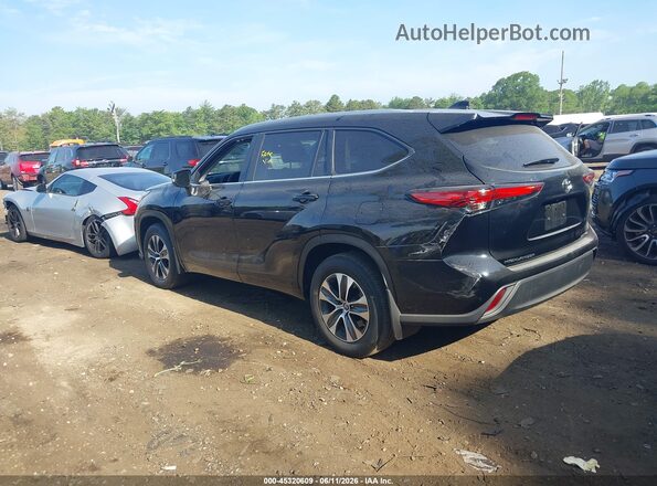 5TDKDRBH5PS526345 2023 TOYOTA HIGHLANDER Black Trasero izquierdo