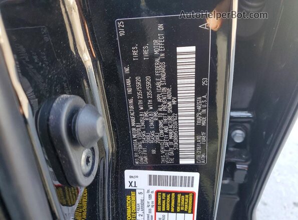 5TDKDRBH5TS597622 2026 TOYOTA HIGHLANDER Black VIN կոդի պիտակի տեսք