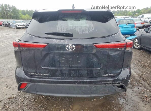 5TDKDRBH7PS014697 2023 TOYOTA HIGHLANDER Black Vista trasera