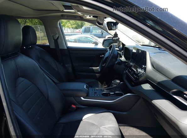 5TDKDRBH7PS522586 2023 TOYOTA HIGHLANDER Black წინა სალონის ხედი