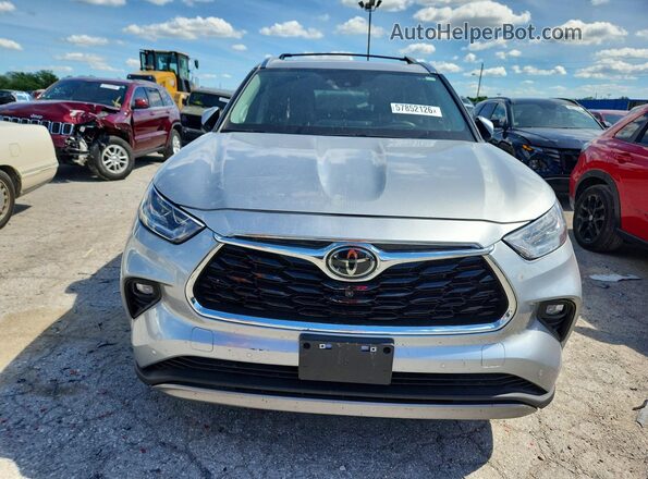 5TDKDRBH8PS046705 2023 TOYOTA HIGHLANDER Silver Вид спереду