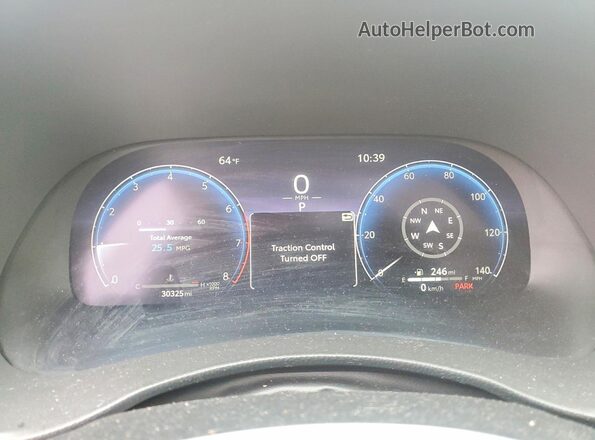 5TDKDRBH8PS046705 2023 TOYOTA HIGHLANDER Silver Вид щитка приладів