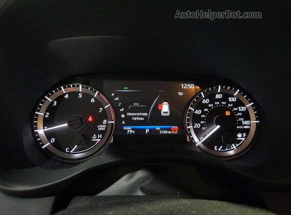 5TDKDRBH8TS598599 2026 TOYOTA HIGHLANDER Blue Instrument cluster view