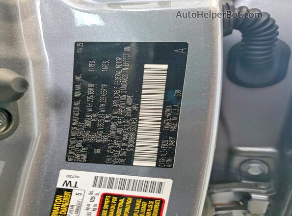 5TDKDRBH8TS600464 2026 TOYOTA HIGHLANDER Gray VIN կոդի պիտակի տեսք