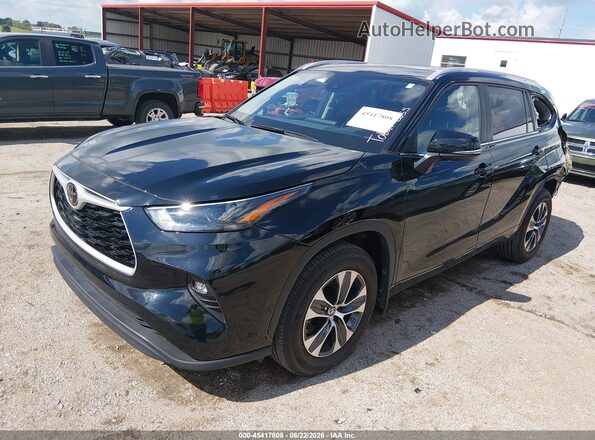 5TDKDRBH9RS565880 2024 TOYOTA HIGHLANDER Black Vista tres cuartos delantera izquierda