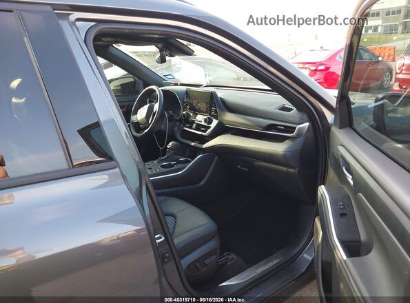 5TDKDRBH9SS576710 2025 TOYOTA HIGHLANDER Серый Вид салона спереди