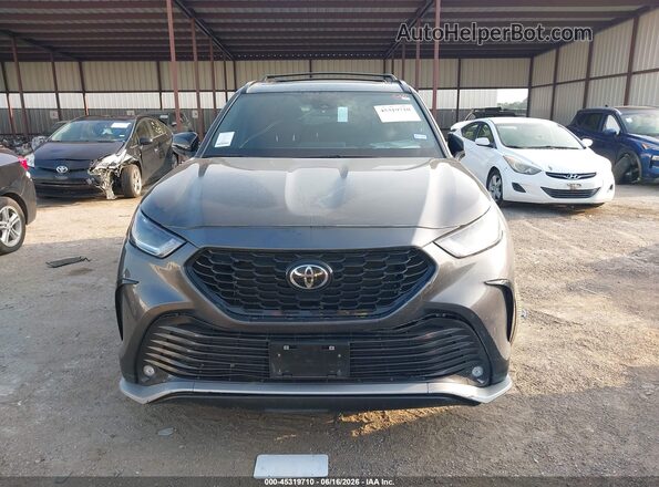 5TDKDRBH9SS576710 2025 TOYOTA HIGHLANDER Серый Вид задней части салона