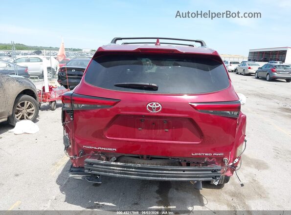 5TDKDRBHXPS034765 2023 TOYOTA HIGHLANDER Red Դիմացի տեսք