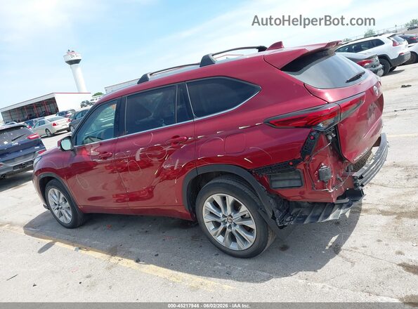 5TDKDRBHXPS034765 2023 TOYOTA HIGHLANDER Red Սալոնի 360 աստիճան տեսք