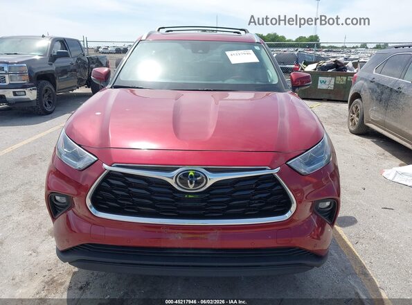 5TDKDRBHXPS034765 2023 TOYOTA HIGHLANDER Red Սարքավորումների վահանակի տեսք