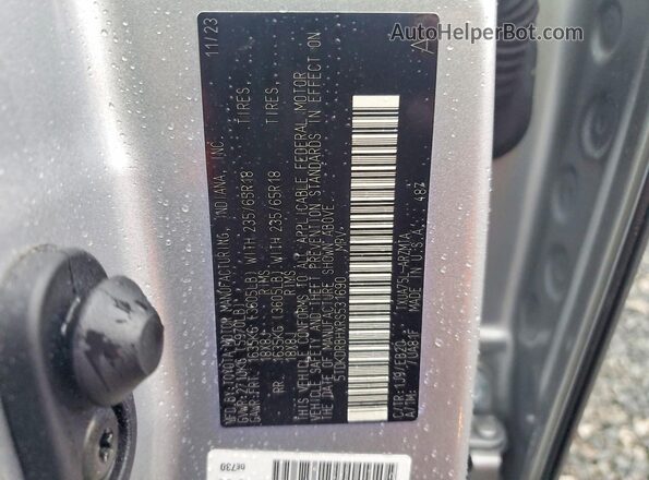 5TDKDRBHXRS531690 2024 TOYOTA HIGHLANDER Серебряный Панорамный вид салона 360°
