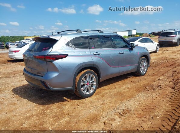 5TDKDRBHXRS553494 2024 TOYOTA HIGHLANDER Gray Trasero derecho