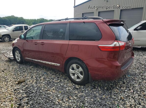 5TDKK3DC0GS709060 2016 TOYOTA SIENNA Burgundy Rear left