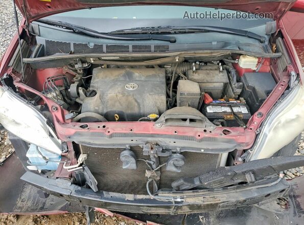 5TDKK3DC0GS709060 2016 TOYOTA SIENNA Burgundy Engine compartment view
