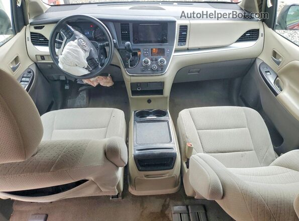 5TDKK3DC0GS709060 2016 TOYOTA SIENNA Burgundy Dashboard view