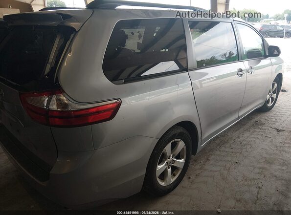 5TDKK3DC1GS738096 2016 TOYOTA SIENNA Silver უკანა მარჯვენა