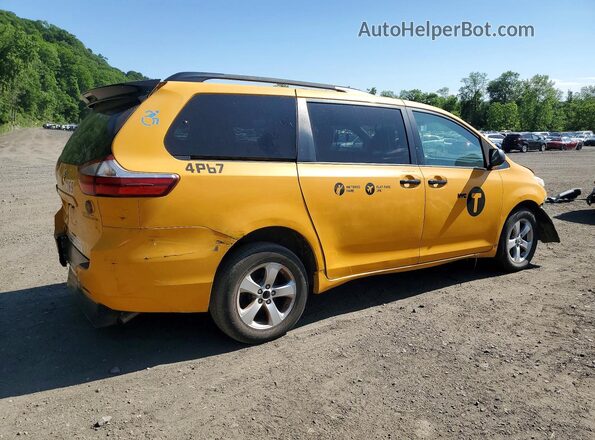 5TDKK3DC4GS764014 2016 TOYOTA SIENNA Yellow Հետևի աջ