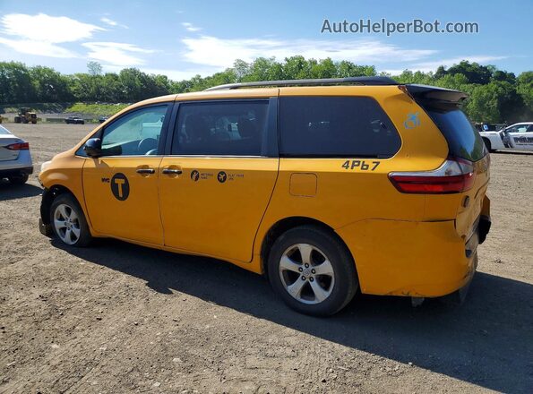 5TDKK3DC4GS764014 2016 TOYOTA SIENNA Yellow Հետևի ձախ