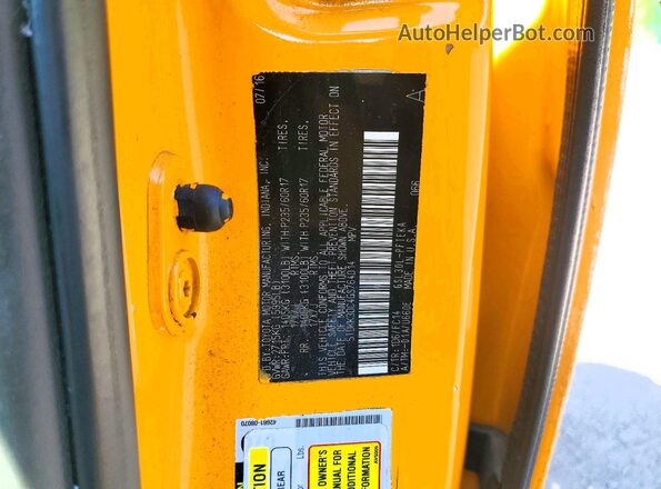 5TDKK3DC4GS764014 2016 TOYOTA SIENNA Yellow Շարժիչի բաժամունքի տեսք