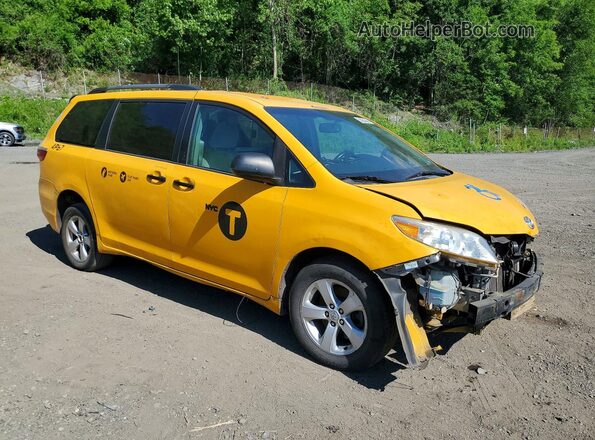 5TDKK3DC4GS764014 2016 TOYOTA SIENNA Yellow Առջևի աջ