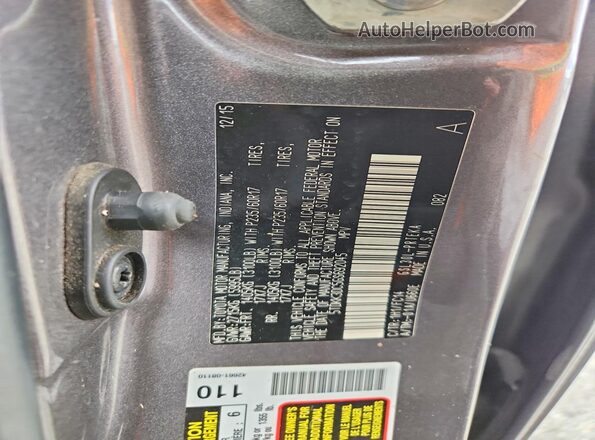5TDKK3DC5GS692045 2016 TOYOTA SIENNA Gray Вид наклейки з VIN-кодом