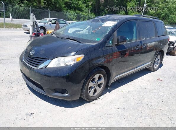 5TDKK3DC5GS750722 2016 TOYOTA SIENNA Black წინა მარცხენა ხედი სამი მეოთხედიდან