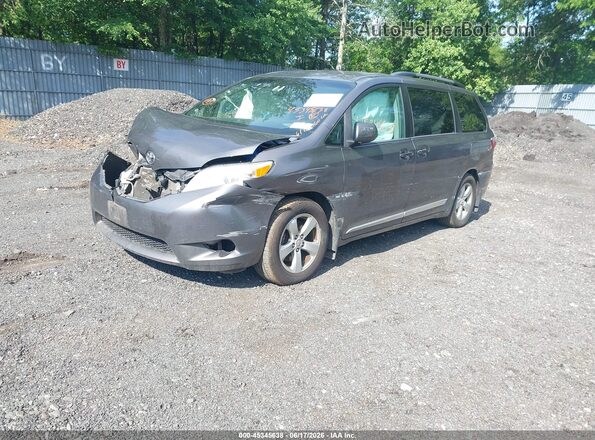 5TDKK3DC6GS738580 2016 TOYOTA SIENNA Gray Առջևի ձախ երեք քառորդ տեսարան