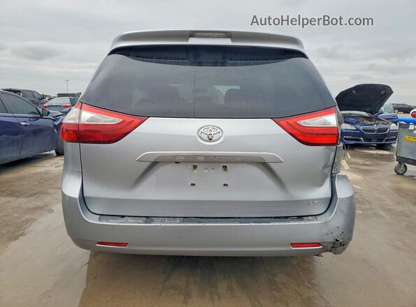5TDKK3DC8GS702731 2016 TOYOTA SIENNA Silver უკანა ხედი