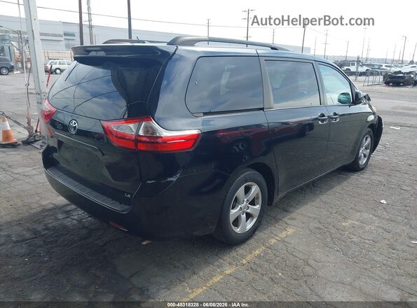 5TDKK3DC8GS730531 2016 TOYOTA SIENNA Черный Задняя правая четверть
