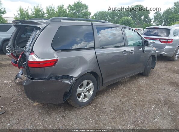 5TDKK3DC8GS753582 2016 TOYOTA SIENNA Gray Tył prawy