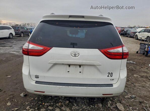 5TDKK3DCXGS694695 2016 TOYOTA SIENNA White Widok z tyłu